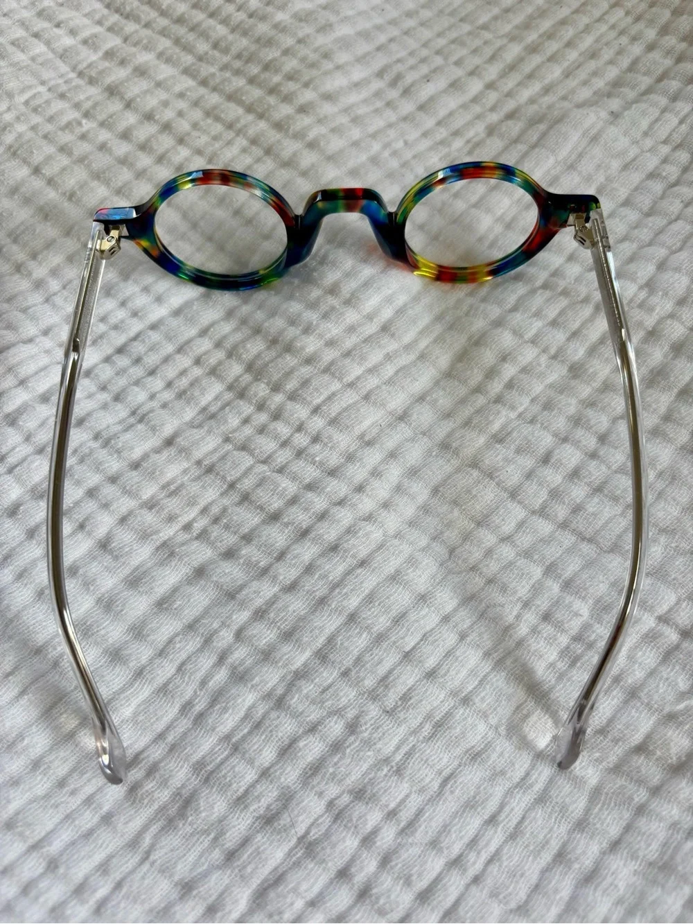 Colorful Round Glasses • Rainbow Acetate Frames